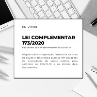 Lei Complementar 173/2020 - Aux&iacute;lio a Estados e Munic&iacute;pios